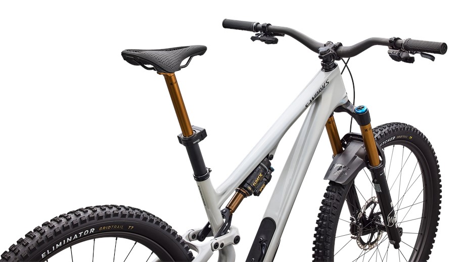 2026 Specialized S-Works Stumpjumper 15 EVO Di2 Gloss Dolomite Metallic / Smoked Liquid Metal - S2