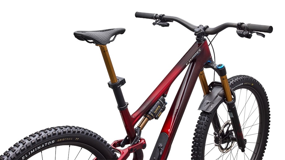 2026 Specialized S-Works Stumpjumper 15 EVO Di2 Gloss Solidity Metallic / Bordeaux Metallic / Brushed Chrome - S2