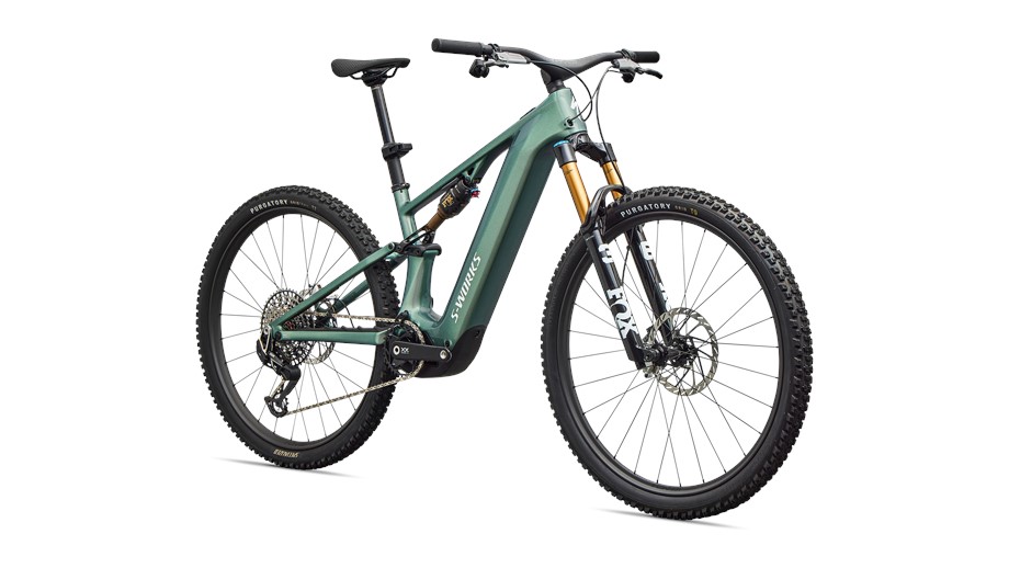 2026 Specialized S-Works Turbo Levo R Gloss Premium Fjord Metallic / White - S2