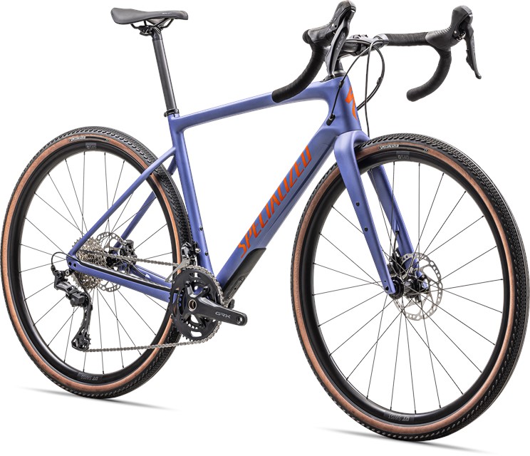 2024 Specialized Diverge Sport Carbon Satin Purple Indigo Tint / Purple Indigo / Amber Glow - 61