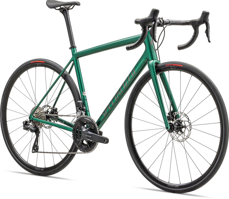 2024 Specialized Aethos Comp - Shimano 105 Di2 Gloss Metallic Pine Green Smoke - 61