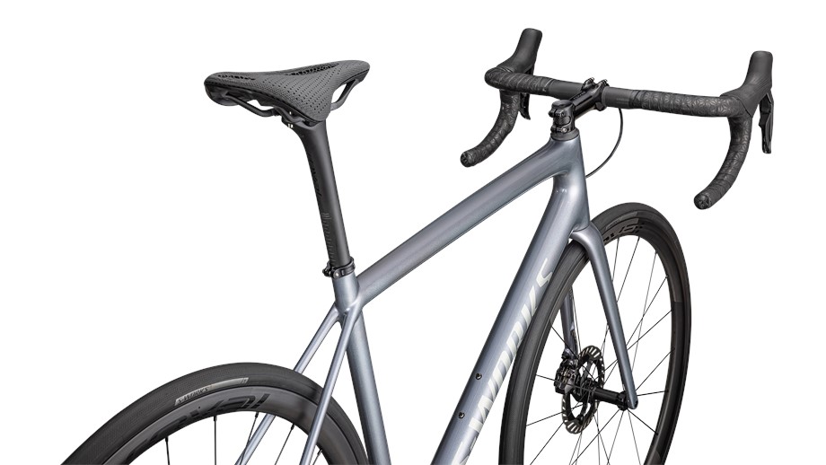 2025 Specialized S-Works Aethos - Dura-Ace Di2 Gloss Glacial Metallic / Red To Gold Pearl / Satin Silver Dust - 58