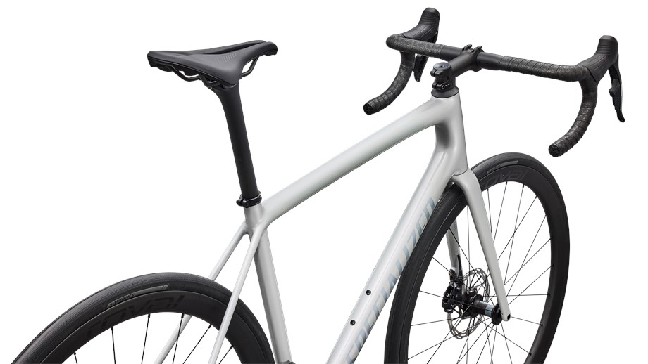 2026 Specialized Aethos 2 Expert Gloss Dolomite Metallic / Blue Pearl Over Shadow Silver - 49