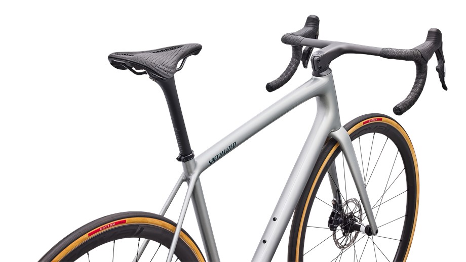 2027 Specialized Aethos 2 Pro Shadow Silver / Emerald Metallic - 49