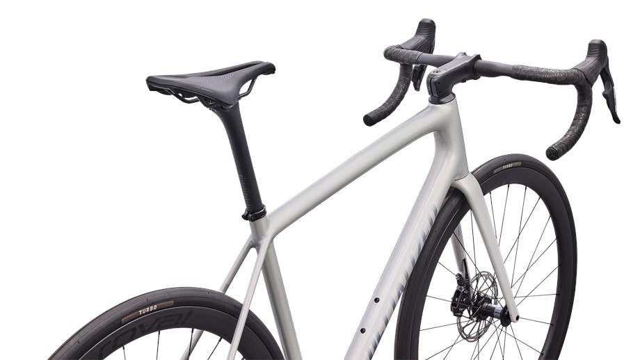 2027 Specialized Aethos 2 Expert Dolomite Metallic / Shadow Silver - 49