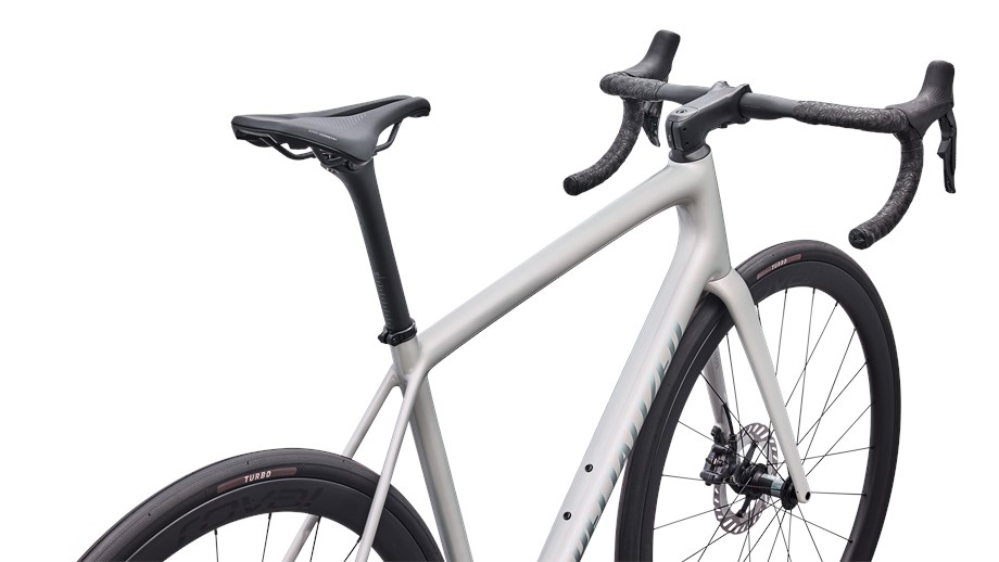 2027 Specialized Aethos 2 Expert Dolomite Metallic / Shadow Silver - 49