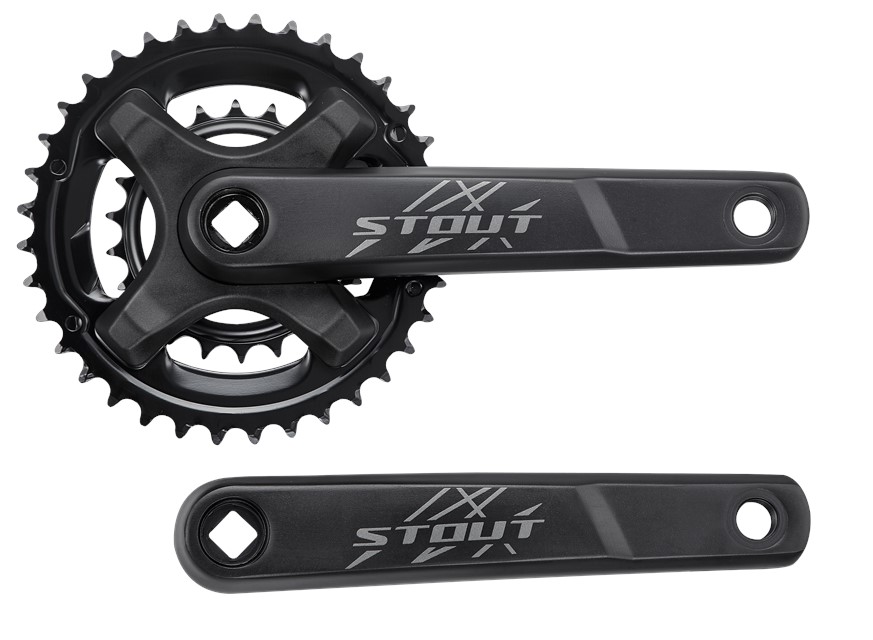 Specialized Stout three-piece alloy square-taper crankset, 36/22t -  S201600012