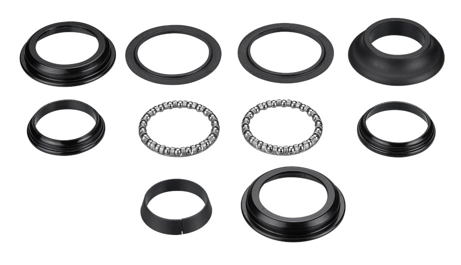 Specialized HDS COMPLETE, ZS44 TOP & BOTTOM CUPS, 5/32" LOOSE BALL UPPER & LOWER BRGS, 50MM CONE TOP COVER & CROWN RACE FOR 1-1/8" STRAIGHT STEERER