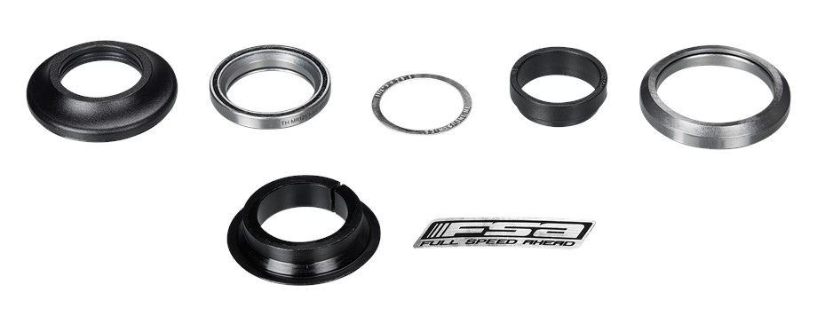 Specialized HDS COMPLETE, INTEGRATED, 1-1/8" UPPER (45X45), 1.5" LOWER (36X45), 52MM TOP COVER (H2216), W/CROWN RACE FOR 1-1/8" STRAIGHT STEERER (HS-S-02-1) Black