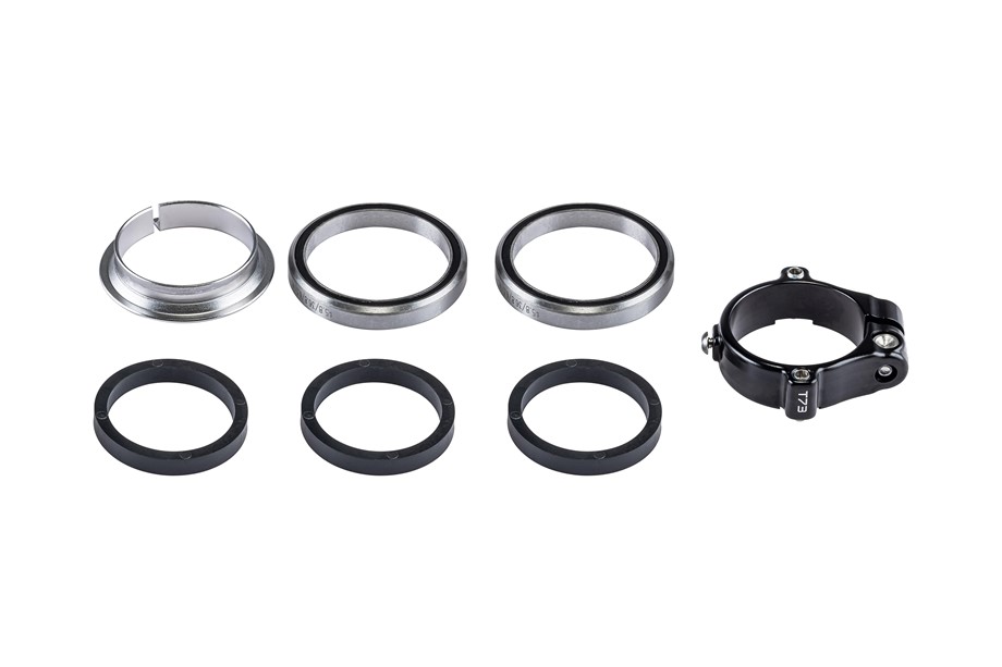 Specialized HDS COMPLETE, INTEGRATED, FUTURE SHOCK, 45.8ODX36.8IDX6.5MM UPPER & LOWER BRGS (45X45 DEG), W/ FULLY ASSEMBLED FS COLLAR & COMPRESSION RING Black