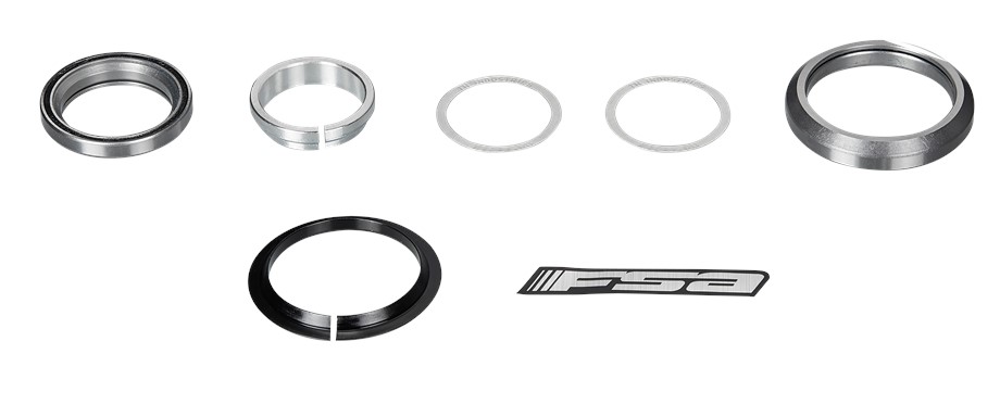 Specialized HDS COMPLETE, INTEGRATED, 1-1/8" UPPER BRG (45X45), 1.5" LOWER BRG (36X45), 20MM TALL CONE TOP COVER, W/ CROWN RACE FOR 1.5" TAPERED STEERER (HS-S-03)  - 1.5" Tapered