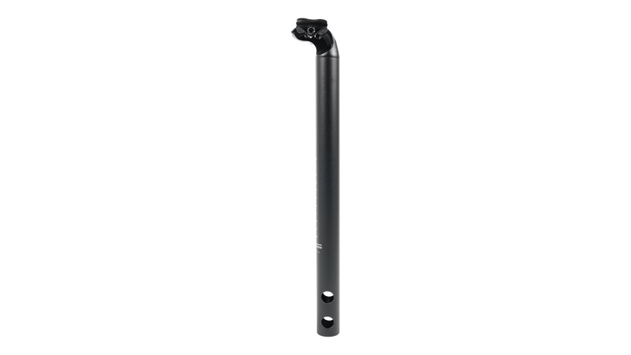 Specialized STP TURBO SEATPOST, 30.9MM, ALLOY, 400MM LENGTH, 21MM OFFSET, SINGLE-BOLT CLAMP, W/ HOLE FOR REAR LIGHT WIRE Black - 30.9mm x 400mm; 21mm Offset