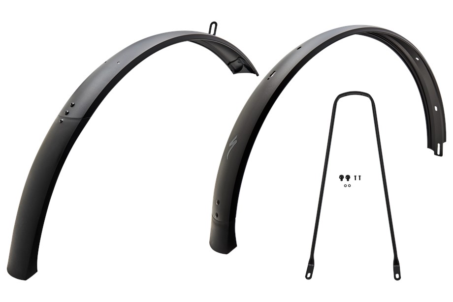 Specialized FND MY26 TERO X 5.0 & 6.0, 650B, FRONT & REAR FENDER SET FOR PSYLO FORK, W/ MOUNTING HARDWARE Black - 650B