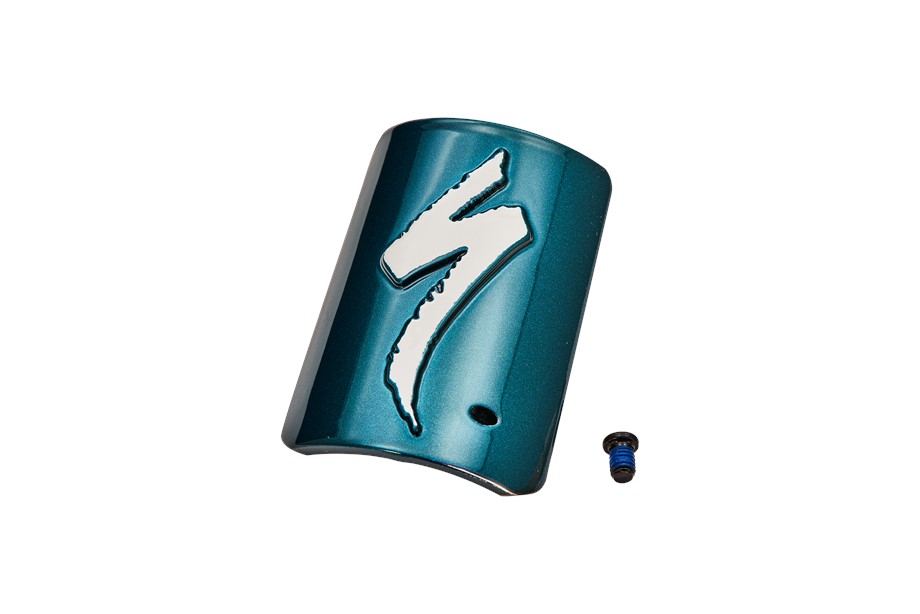 2025 Specialized FRM MY26 TERO X, HEADTUBE COVER - EMERALD METALLIC / DOLOMITE METALLIC -