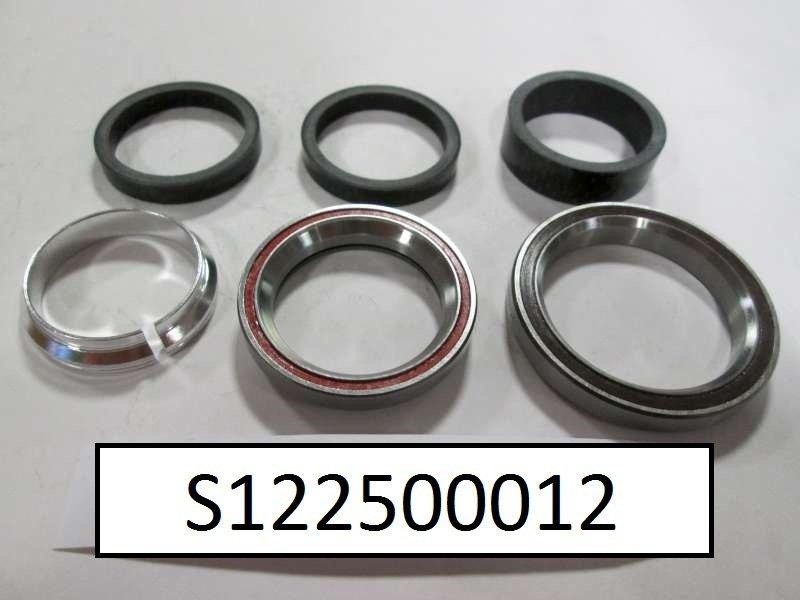 Specialized HDS COMPLETE, INTEGRATED, 1-1/8" UPPER, 1-3/8" LOWER, 45X45 DEG, W/ SPLIT COMPRESSION RING & CARBON SPACERS (NO TOP COVER) Hds Venge 1-1 / 8" Steel Upper / 1-3 / 8" Steel Lower W / Spacers (no Cone Spacer)