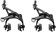 Campagnolo Record Brakeset, Dual Pivot Front and Rear, Black






