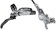 SRAM G2 Ultimate Disc Brake and Lever - Front, Hydraulic, Post Mount, Carbon Lever, Titanium Hardware, Polar Grey Anodized, A2 