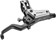 TRP EVO Pro HD-M9040 Disc Brake and Lever - Right/Front or Rear, 1900mm Hose, Post Mount, 4-Piston, Gray