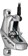 TRP EVO Pro HD-M9040 Disc Brake and Lever - Right/Front or Rear, 1900mm Hose, Post Mount, 4-Piston, Gray