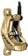 TRP EVO Pro HD-M9040 Disc Brake and Lever - Left/Front or Rear, 1900mm Hose, Post Mount, 4-Piston, Gold