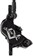 Hayes Dominion A4 Disc Brake and Lever - Rear, Hydraulic, Post Mount, Stealth Black/Gray 