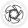 Jagwire Pro LR2 Disc Brake Rotor - 140mm, 6-Bolt, Silver/Black 