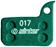 Sinter Green s2032 Compound Organic Disc Brake Pads - SRAM, Sinter Type 017, One Pair
