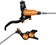 Hope EVO GR4 Disc Brake and Lever Set - Right Hand, Post Mount, 4-Piston, Braided Hydraulic Hose, Black/Orange