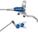 Hope EVO GR4 Disc Brake and Lever Set - Left Hand, Post Mount, 4-Piston, Braided Hydraulic Hose, Silver/Blue