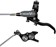 Hope EVO TR4 Disc Brake and Lever Set - Left Hand, Post Mount, 4-Piston, Braided Hydraulic Hose, Black/Smoke