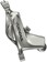 SRAM Code Ultimate Stealth Disc Brake and Lever - Front, Post Mount, 4-Piston, Carbon Lever, Titanium Hardware, Black/Silver, C1 