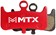 MTX Red Label RACE Disc Brake Pads - Ceramic/Kevlar Compound, Dominion A4 and T4, 4-Piston, Single Set