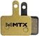 MTX Gold Label HD Disc Brake Pads - Ceramic/Kevlar Compound, Shimano Deore, 2-Piston, Single Set