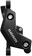 SRAM DB4 Disc Brake and Lever - Right, Front or Rear, 2000mm Hose, Post Mount, 4-Piston, Aluminum Lever, Diffusion Black, A1