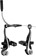 TRP CX8.4 Mini Linear Pull Brake Set, Front and Rear, Black 
