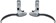 Tektro CL332RS 3-Finger Alloy Linear Pull Brake Lever Set Silver 