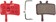 Jagwire Mountain Sport Semi-Metallic Disc Brake Pads for Avid BB7, All Juicy Models 