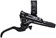 Shimano Deore XT BL-M8100/BR-M8100 Disc Brake and Lever - Rear, Hydraulic, Post Mount, 2-Piston, Finned Pads, I-SPEC EV Clamp Band, Black 
