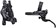 Shimano Deore XT BL-M8100/BR-M8120 Disc Brake and Lever - Front, Hydraulic, Post Mount, 4-Piston, Finned Pads, I-SPEC EV Clamp Band, Black 