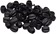 Jagwire Mini Tube Tops Frame Protectors for 4mm or 5mm Housing or Hose Bag of 50, Black