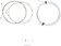 Jagwire Universal Sport Brake Cable Kit, White 