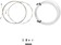 Jagwire Universal Sport Brake Cable Kit, Braided White 