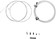 Jagwire 2x Sport Shift Cable Kit SRAM/Shimano, Sterling Silver 