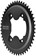 Wolf Tooth Aero 110 Asymmetric BCD Chainring - 46t, 110 Asymmetric BCD, 4-Bolt, Drop-Stop ST, For Shimano GRX 800 Series, Black