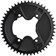 Wolf Tooth Aero 110 Asymmetric BCD Chainring - 46t, 110 Asymmetric BCD, 4-Bolt, Drop-Stop ST, For Shimano GRX 800 Series, Black