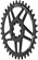 Wolf Tooth Elliptical Direct Mount Chainring - 34t, SRAM Direct Mount, Drop-Stop B, For SRAM 8-Bolt Cranksets, 0mm Offset, Black