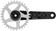 RaceFace Turbine Crankset - 160mm, Direct Mount, 136mm Spindle with CINCH Interface, 7050 Aluminum, Black