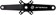 Promax HF-2 Crankset - 180mm, 24mm Spindle, 2-Piece, Black 