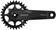 Samox Silver TM-1 Crankset - 155mm, 3-Bolt Direct Mount 30t Chainring, 24mm Chromoly Spindle, Black