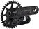 Samox Silver DH-1 Crankset - 160mm, 3-Bolt Direct Mount 34t Chainring, 28.99mm Aluminum Spindle, Black